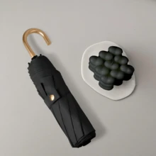 1把88厘米超轻弯柄手动折叠伞，乳白色，适用于学校、办公室、家庭、旅行，男孩情人节爱心图案，户外、花园、旅行必备、便携必备、海滩必备、毕业季、毕业典礼、毕业礼物、毕业赠礼、毕业派对、户外必备、旅行便携、徒步旅行必备、露营必备、便携工具、夏季必备、夏季便携 - 多色 - 查看 13