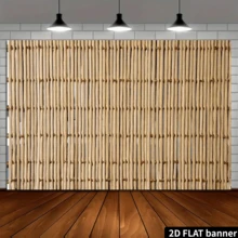 1幅2D竹子图案平面背景横幅，适用于直播背景、派对装饰、生日周年纪念、房间、花园、庭院装饰，可重复使用，室内外皆宜。 - 1 - 查看 4