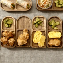 1/2/3件套木质托盘，甜点托盘，零食托盘，奶酪盘，餐盘，咖啡茶托盘，餐具 - 家居装饰，房间装饰，客厅配件，适用于甜点、茶、水果、零食、坚果、开胃菜，庭院，生日，派对，节日，厨房用品，木质托盘，母亲节快乐 - 查看 4