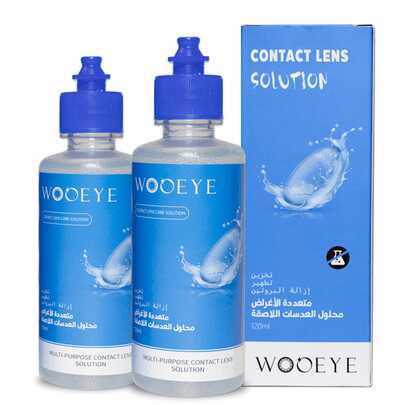 Pacote de Valor Wooeye: Solução Tripla Ação Tamanho Jumbo de 120ml - Limpa, Hidrata, Protege para Uso Confortável