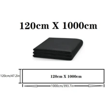 1片重型黑色景观隔离布，透气防漏，适用于花园、庭院、土木工程、别墅庭院景观美化防渗布 - 1pcs - 查看 15