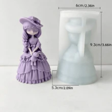 Aromatherapy Plaster Doll Figurine Mold Epoxy Resin Mold DIY Doll Photo Prop Candle Mold For Handmade Gifts Home Decor - Baby - View 3