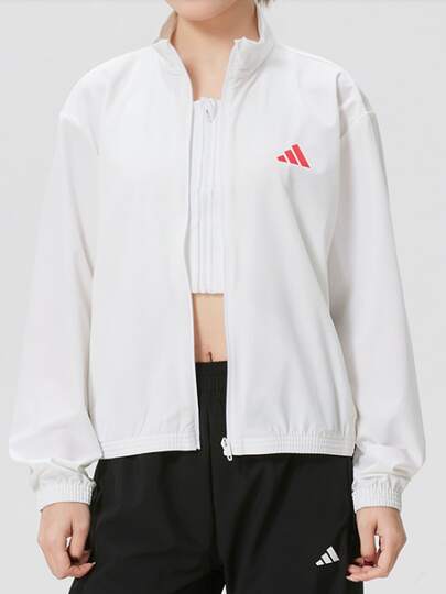  Áo khoác thể thao cổ đứng chống gió dành cho nữ của adidas
