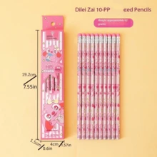 Disney 10pcs Stitch Pencils, Cute Style, Student Supplies, Gift Giving, Party Favors, Music Festival Presents, Back-To-School Gifts, Student Gifts,Erasable Pen,Office And Study, Writing Supplies - Stitch Pencil - View 6