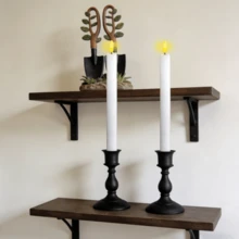 Velas LED sin llama con efecto de llama realista, adecuadas para Navidad, bodas, celebraciones, decoración del hogar interior - XKZ - Ver 2