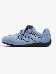 CAMEL CROWN Giày thể thao nữ mùa xuân kiểu Đức, giày chạy bộ nữ, giày casual, giày thể thao - Màu xanh lam - Xem 2