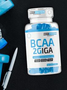 BCAA 2 Giga - Best Protein: 120 Strength And Recovery Capsules! Boost Your Trainings With BCAA 2 Giga From Best Protein!   Increase Your Performance And Accelerate Muscle Recovery With BCAA 2 Giga From Best Protein. Each Bottle Contains 120 Essential Amino Acid Capsules That Help Reduce Fatigue And Improve Your Athletic Performance. - Không vị - Xem 6