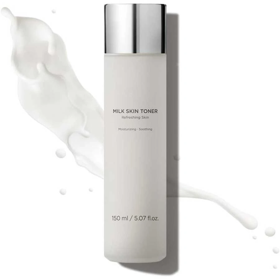 Milk Toner - Contains Niacinamide, Ceramides, And Rice Bran Extract; Made With Natural Ingredients; Korean-Style Skincare; Deeply Moisturizes, Nourishes, And Refreshes The Skin; Vegan; 150ml / 5.07 Fl Oz - White - 查看 1