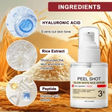 SUMIFANG 50毫升大米精华面部精华液，提亮肤色，深层补水保湿，改善暗沉，温和修护肌肤，增强肌肤稳定性，提亮暗沉蜡黄肤色，令肌肤焕发光彩。 - Hyaluronic Acid - 查看 6