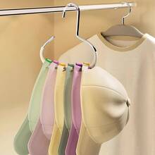 1/2 Wardrobe Storage Hooks, Made Of Metal Material, Used For Scarf Organizing, Belt Organizing, Bra Organizer, Bag Organizing, Wardrobe Storage Organizer, Wardrobe Organizing And Storage Rack, Dormitory Hanging Hat Rack, Belt Tie Rack, Multifunctional Clothing Hat Display Rack - Multicolor - View 5