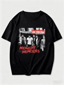 Vintage Ones Directions Pop Music Shirt, One Funny Direction Graphic Shirt, Retro Direction Music Album Shirt, 1D Gift For Men And Women - 黑色 - 查看 6