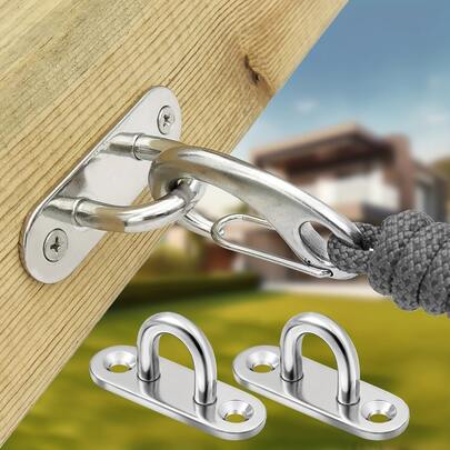 5pcs Stainless Steel Thickened Ceiling Hook, Heavy Duty Hanging Hook For Fans, Pulleys