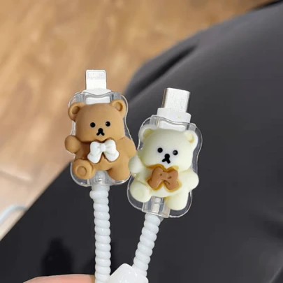Cute Cartoon Game Console Pattern Soft Protective Case - For Mobile Phone Data Cable Accessories