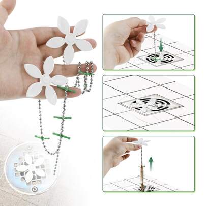 2/4pcs Flower Shaped Drain Filter, Suitable For Bathroom And Bathtub, Prevent Clogging Drain Filter, Drain Outlet, Clean Drain Pipe