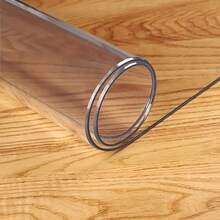 1.0mm Thick PVC Clear Tablecloth – Non-Slip, Oil-Resistant, Scratch-Resistant, Easy To Clean, Ideal For Dining Tables And Desks - Versatile Rectangular Tablecloth - White - View 1