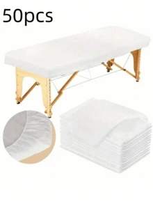 10pcs Disposable Novelle Life Massage Bed Sheets 88.9 X 213.36cm, Breathable Non-Woven Fabric Massage Bed Protector Pads, Single Use, Suitable For Salon Facial And Body Care - Multicolor - View 12