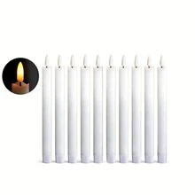 Velas LED sin llama con efecto de llama realista, adecuadas para Navidad, bodas, celebraciones, decoración del hogar interior - XKZ - Ver 10