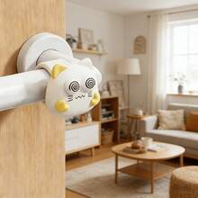 1pc - Silicone Door Knob Bumper Protector, Durable, Suitable For Walls And Furniture, Prevents Scratches And Noise From Door Knobs, Cabinet Handles, Window Handles - Universal Type - A - View 4