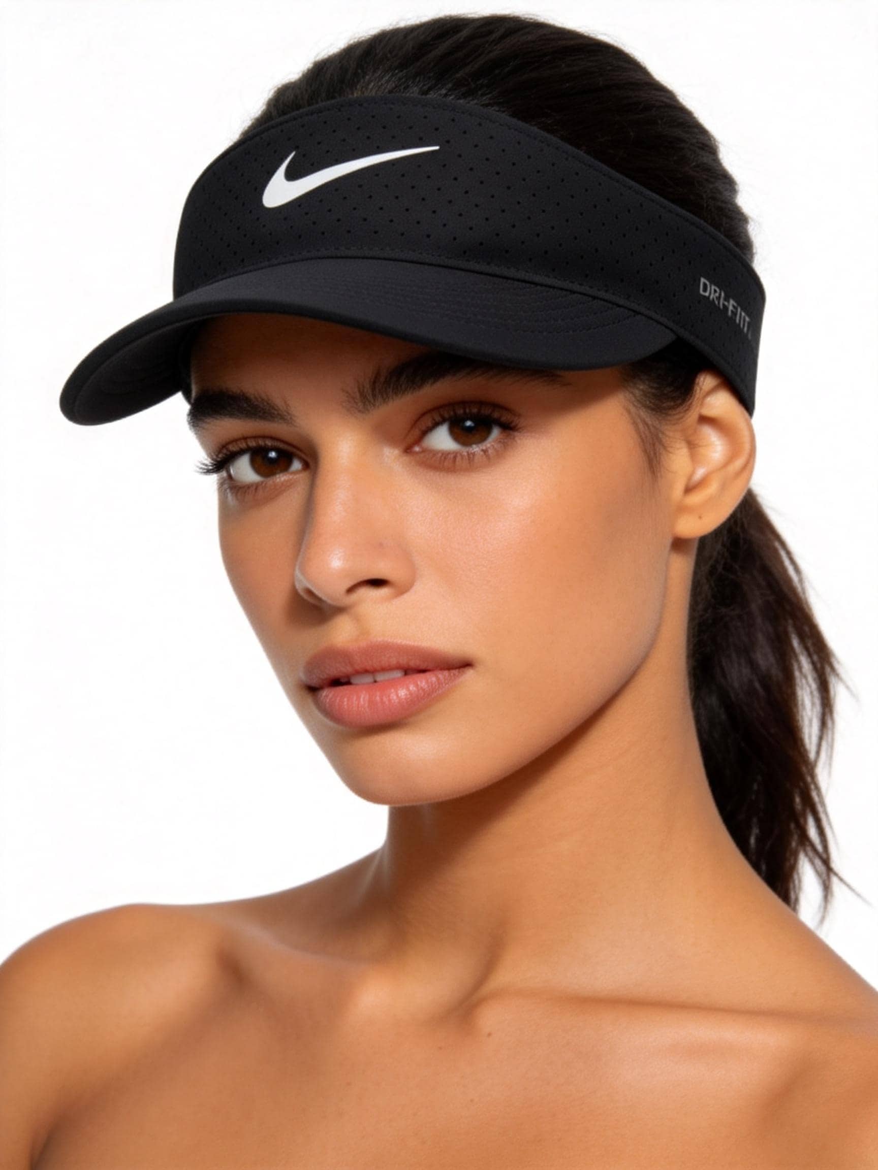 Nike 男帽女帽日常休閒帽 U NK DFADV ACE VISOR U SAB P 運動帽戶外旅遊帽遮陽帽 FB6443-010 - 黑色 - 查看 1