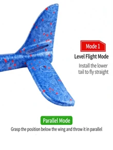 Children's Catapult Foam Airplane With Three Flight Modes: Parallel, Roll, And Spin. Features A Long, Lightweight, And Inertial Gliding Motion. Ideal For Indoor And Outdoor Use, Parks, Parent-Child Interaction, And As A Gift, Game, Or Toy For Boys And Girls. - Multicolor - View 5