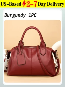 Women's PU Leather Handbag Crossbody Bag Large Briefcase Stylish Design Suitable For Parties Storage Travel And Commuting Versatile Colour Handheld Tote Bag Women's Shoulder Bag Wide Range Of Uses Daily Life Travel  Holidays Ideal Gift For Birthdays And Festivals Womens PU Leather Handbags Crossbody Purse Large Satchel Tote Bag Ladies Shoulder Bag.Family Gathering Tote - 彩色 - 查看 17