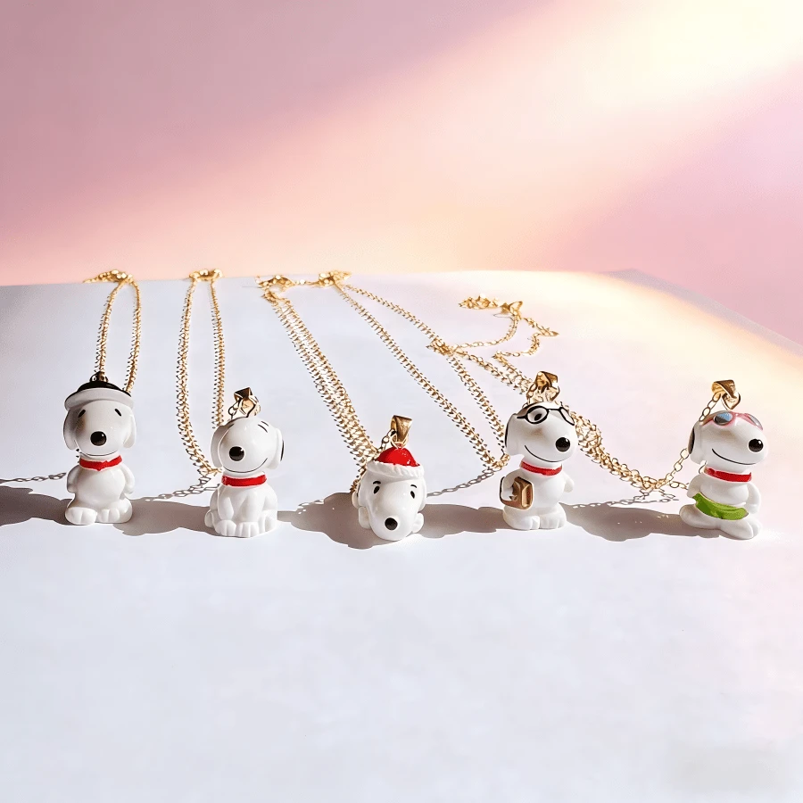SNOOPY 1pc Delicate & Cute Pendant Necklace Set, Suitable For Daily Wear, Travel, And Women's Gift