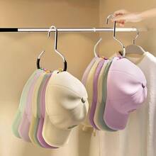 1/2 Wardrobe Storage Hooks, Made Of Metal Material, Used For Scarf Organizing, Belt Organizing, Bra Organizer, Bag Organizing, Wardrobe Storage Organizer, Wardrobe Organizing And Storage Rack, Dormitory Hanging Hat Rack, Belt Tie Rack, Multifunctional Clothing Hat Display Rack - Multicolor - View 4