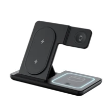 Đế sạc không dây 3 trong 1, Đế sạc nhanh tương thích với Apple Watch và điện thoại thông minh, tương thích với iPhone 12/13/14/15/16, dùng cho văn phòng, ký túc xá, nhà riêng - Nhiều màu - Xem 6