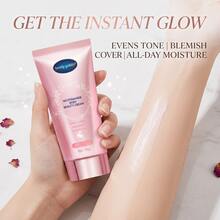 80克便携式烟酰胺面霜，一步到位，柔滑肌肤，提亮肤色，遮盖瑕疵和痘印，打造自然透亮肤色，全身适用，淡雅香氛，持久保湿。 - 粉紅色 - 查看 4