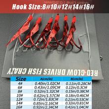 5packs/30hooks Red Sabiki Rig, Professional Bionic Lure For Mackerel, Sardine, Herring, Small Stone Fish And Other Small Sea Fish, Fishing Accessories - Red - View 6