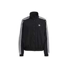Áo khoác thể thao cổ đứng phong cách retro adidas Originals Adicolor Classics Trefoil phối màu sọc, khóa kéo, logo, kiểu Nhật Bản, mùa thu, dành cho nữ, màu đen. - màu đen - Xem 13