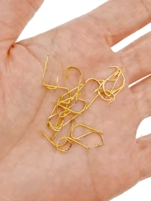 100 lưỡi câu cá chép có ngạnh, tay áo màu đỏ, phụ kiện lưỡi câu cá dẹt mini - Nhiều màu - Xem 6