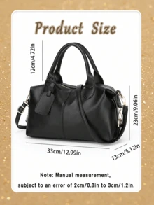 Women's PU Leather Handbag Crossbody Bag Large Briefcase Stylish Design Suitable For Parties Storage Travel And Commuting Versatile Colour Handheld Tote Bag Women's Shoulder Bag Wide Range Of Uses Daily Life Travel  Holidays Ideal Gift For Birthdays And Festivals Womens PU Leather Handbags Crossbody Purse Large Satchel Tote Bag Ladies Shoulder Bag.Family Gathering Tote - 彩色 - 查看 8