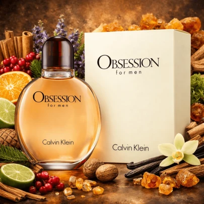  Calvin Klein Obsession For Men 75ml EDT – Men's Eau De Toilette, Woody Spicy Fragrance