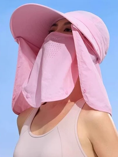 CAMEL CROWN Outdoor Women's All-Around Sun Protection Bucket Hat, Fishing Hat, Sun Shading Mask, Neck Protection, Hiking Hat.