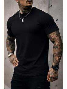 Men's Basic Crew Neck T-Shirt, Premium Cotton, 20 Color Options To Choose From - SVART KAMERA - Visa 1