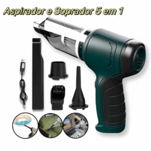 5-In-1 Portable Rechargeable Vacuum And Blower With High Power For Cleaning Home And Car - XCQ-018 - Xem 3