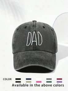 1 buc șapcă de baseball spălată "MAM+DAD" brodata, pălărie de soare de golf, reglabilă, respirabilă, pentru bărbați și femei, pălărie la modă cu parasolar cu bor curbat, cuplu stil Y2K - broderie - Vizualizare 13