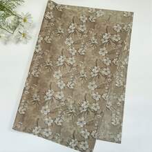 10张棕色杏花图案薄纸，50*35厘米，礼品包装纸，适用于春夏季节、婚礼、节日礼物、生日礼物包装、花束包装、礼品袋填充和派对回礼。 - A - 查看 8