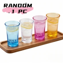 4 Peças Conjunto de Copos de Dose de Acrílico Transparente Multicolorido, Incluindo Roxo, Amarelo, Azul, Transparente - Copos de Uísque e Tequila de 1 oz, Copos de Dose Reutilizáveis Inquebrável de Bottom Grosso para Vodka, Destilados, Coquetéis, Até Mesmo Espresso, Adequado para Festa, Casamento, Aniversário, Inauguração, Aposentadoria, Aniversário, Carnaval, Eventos de Feriado - Visão 13