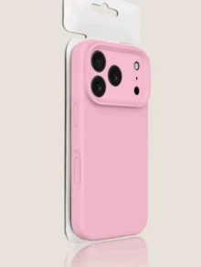 High-Quality Liquid Silicone Phone Case Suitable For IPhone 17 Pro Max, 17 Pro, 17 Air, 17, 16, 15, 14, 13, 12, 11 Pro Max Plus Series, Soft Touch, Skin-Friendly, Shock-Proof Protective Cover - Dark Pink - View 4