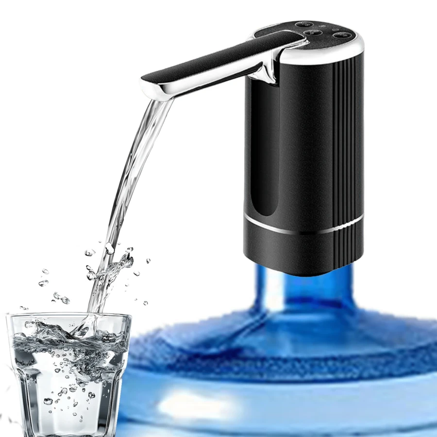 Dispenser Air Elektrik Rumah Tangga 3 Tombol, Pompa Air Isi Ulang Tipe-C, Cocok untuk Jerigen Air Berdiameter Besar 3-5 Galon, Pengeluaran Sekali Sentuh, Desain Lipat Ringkas Mudah Dibawa dan Disimpan, Untuk Rumah, Restoran, Dapur, Kantor, Berkemah, dan Lainnya - MultiWarna - View 1