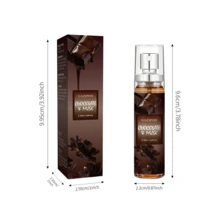 20 ml Brume corporelle sans alcool pour femmes à l'odeur de chocolat oriental, douce et non entêtante. Parfum de chocolat ! Doux, romantique, hydratant sans être gras, avec une sensation haut de gamme. Format compact pour la maison et les voyages, réapplication pratique. Convient pour le travail, les rendez-vous, les sorties, les fêtes. Parfum subtil mais mémorable, arôme frais longue durée. Recommandé comme cadeau d'anniversaire. - Parfum de chocolat - Voir 5