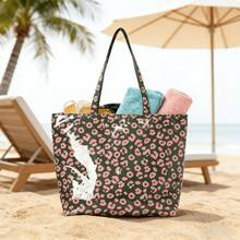 Women's Beach Bag, Towel, Toiletry Organizer Tote Bag, Shoulder Handbag, Ideal For Daily Swimming Pool And Travel, Essential For Home And Vacation - Multicolor - View 6