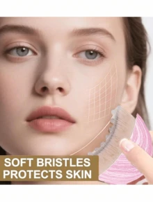 粉色淋巴引流塑形面部及身体按摩刷，适用于面部及下颌淋巴引流按摩，符合人体工学设计，贴合肌肤轮廓，可消肿舒缓疲劳。 - 粉色 - 查看 9
