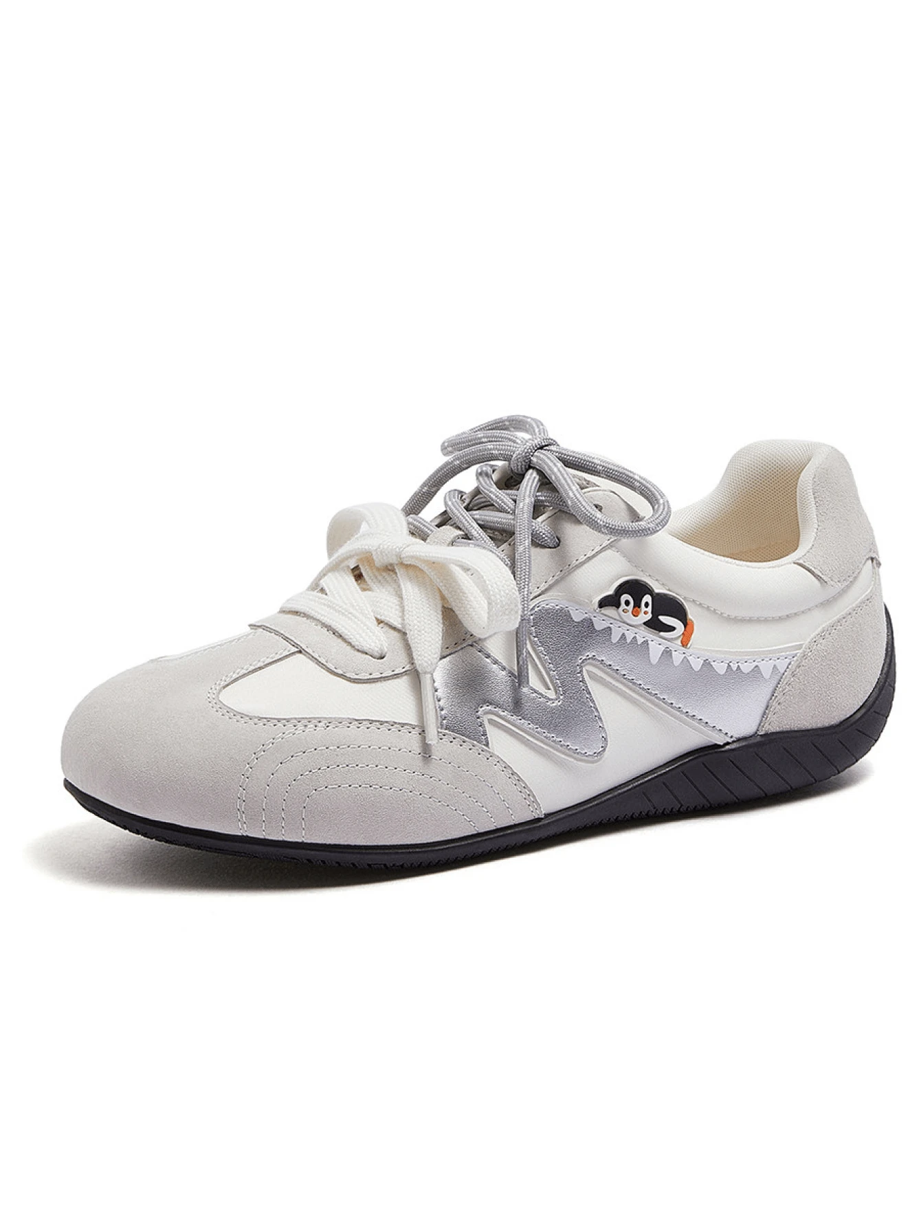 CAMEL CROWN 女士春季德国训练鞋复古运动鞋女士跑步鞋休闲鞋运动鞋 - 米色 - 查看 1