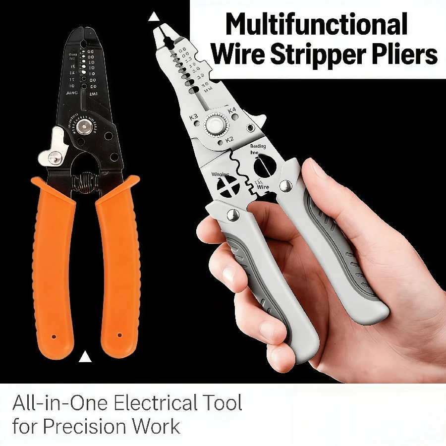 Kìm tuốt dây điện đa năng bằng thép không gỉ 3 trong 1, 28 trong 1, dụng cụ cầm tay chuyên nghiệp cho thợ điện, bán chạy trên toàn thế giới. - Nhiều màu - Xem 1