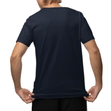 Playera manga corta de algodón, camiseta de hombre para paramédico con estrella de vida - Azul Marino - Ver 2