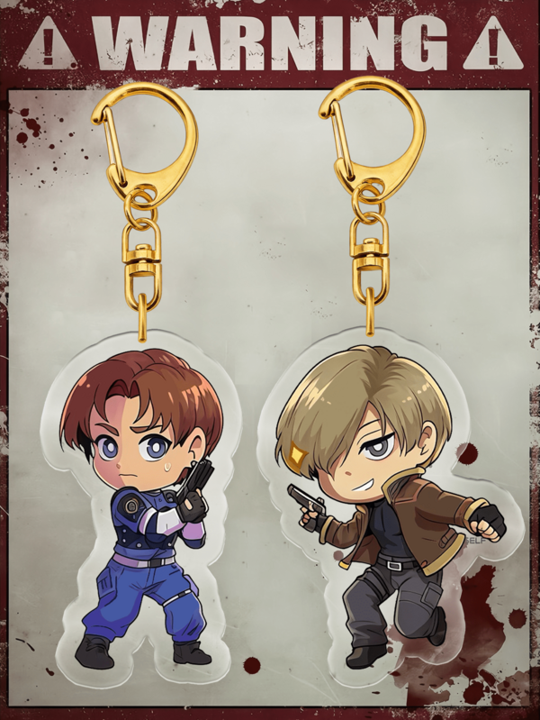 Móc khóa Leon S. Kennedy trong phim BIOHAZARD 4, Móc khóa, Móc khóa anime, Đồ trang trí treo túi/xe hơi, Quà sinh nhật, Quà tặng tiệc tùng