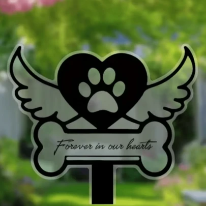 11 estacas conmemorativas de acrílico 2D para mascotas, utilizables en días festivos, para decoración de jardín, estaca con forma de corazón para el césped, decoración de escenas, manualidades de acrílico, decoración del hogar, sin necesidad de electricidad para 11 días festivos a lo largo de las 4 estaciones